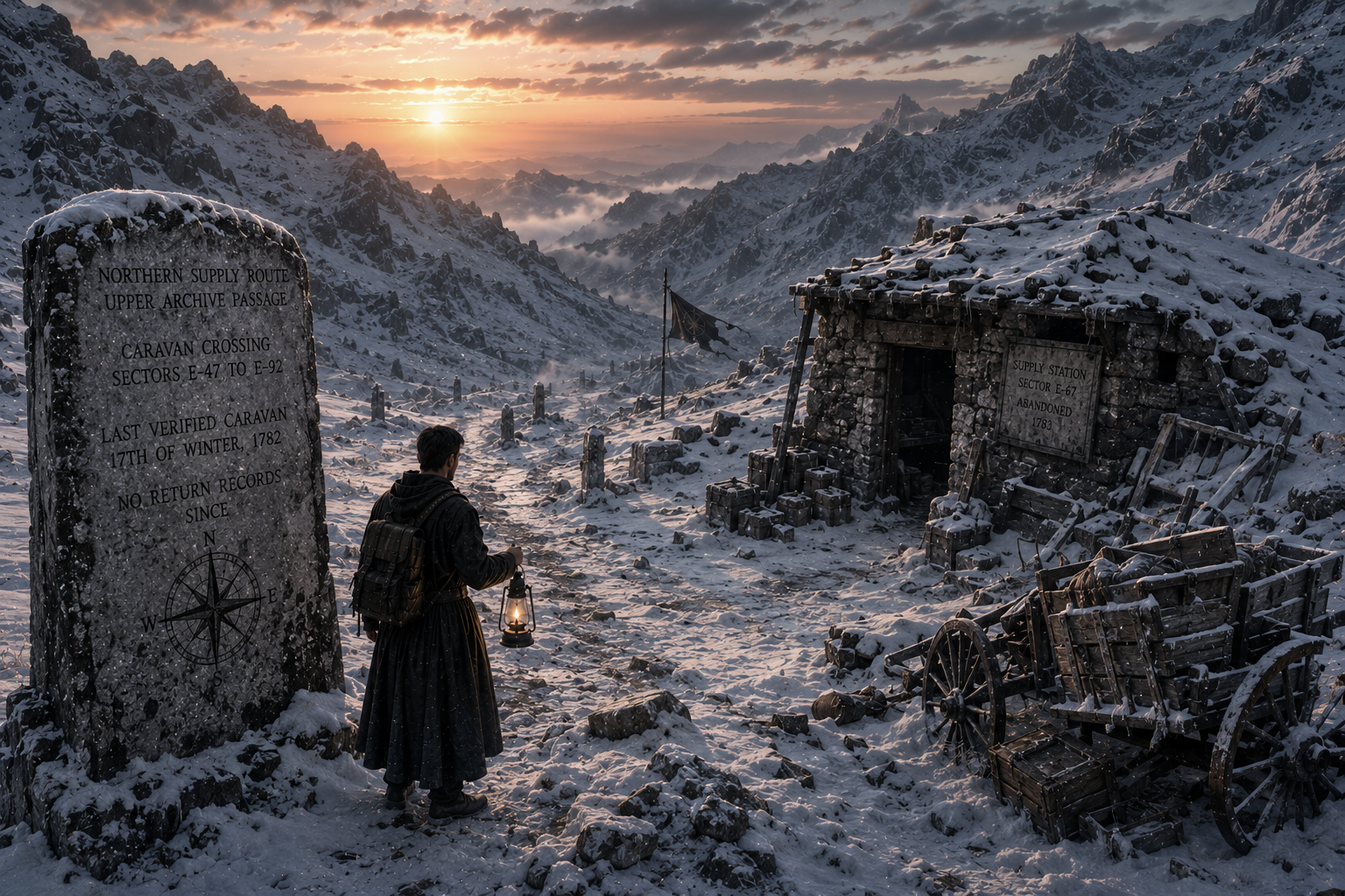 The Frozen Pass Of The Last Caravan