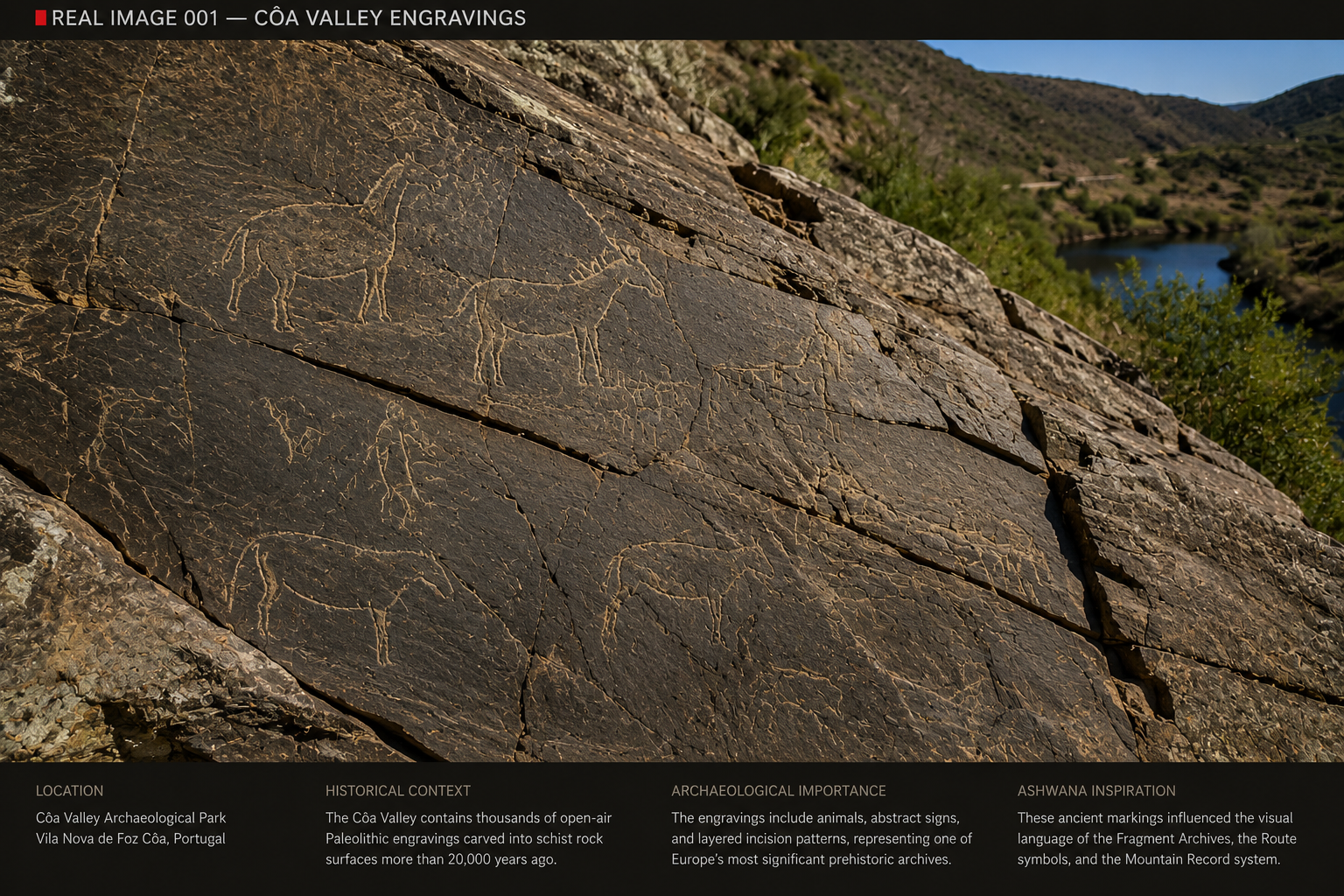 Côa Valley rock engravings — real prehistoric art near Serra da Estrela