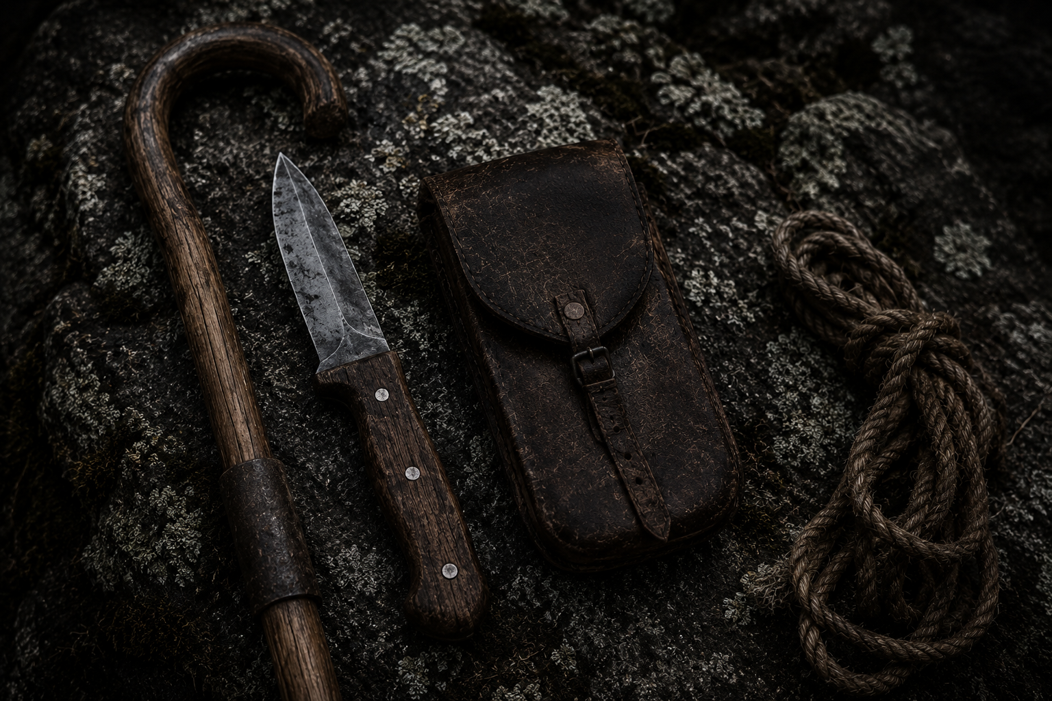 Traditional shepherd tools from the Serra da Estrela mountains