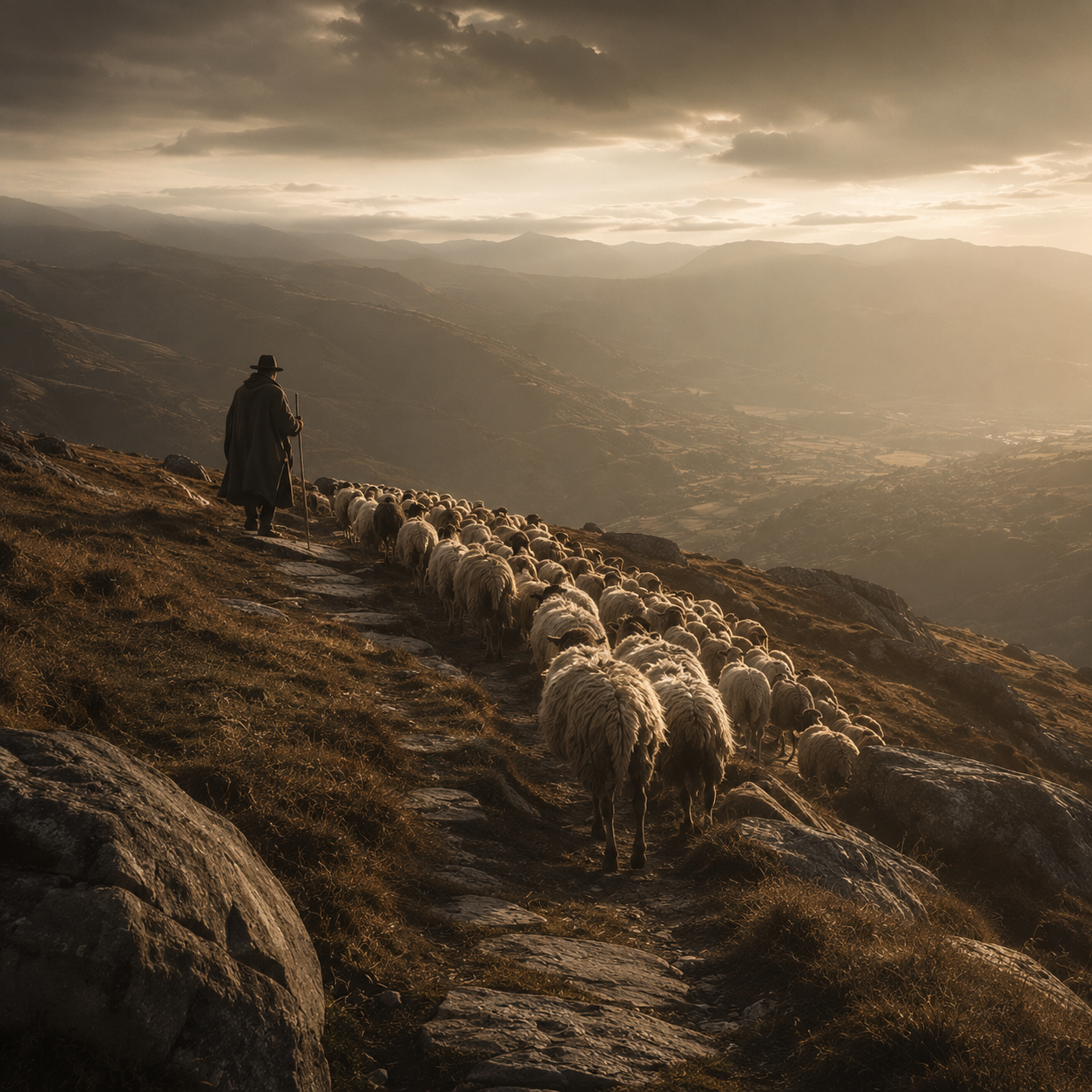 Shepherd roads through the Serra da Estrela mountains
