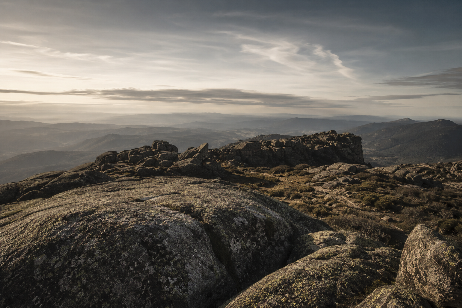 Serra da Estrela viewpoint granite plateau Portugal