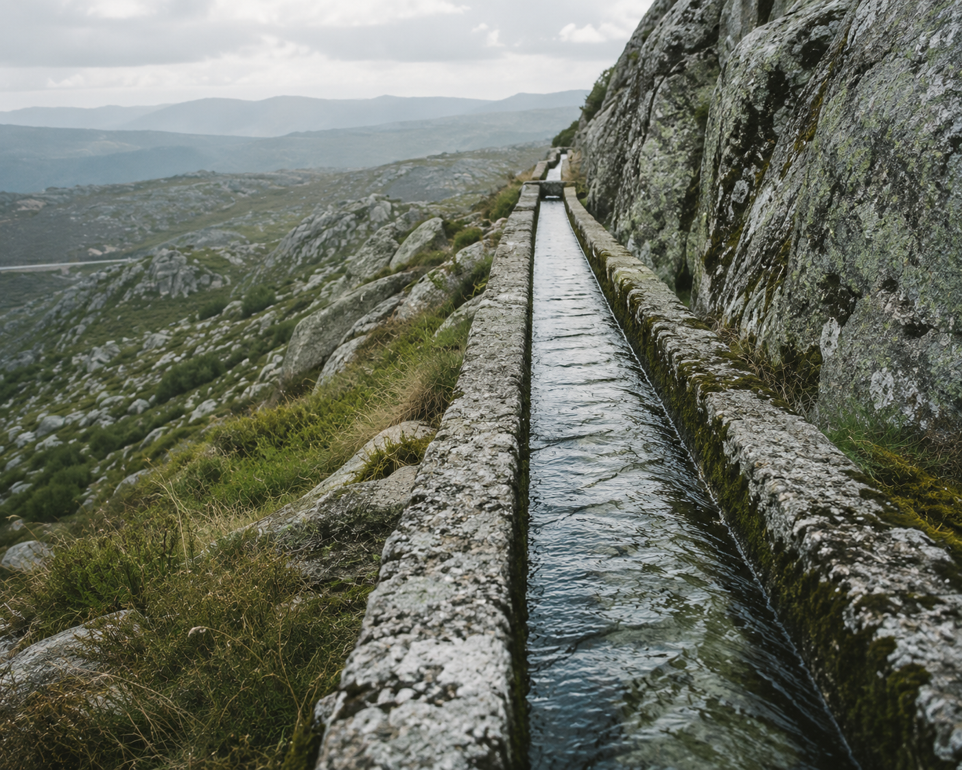 Water channel Serra da Estrela — ASHWANA The Fractured Elden by Aurelia da Serra